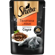 Sheba Ломтики в соусе (Телятина и язык) 75 г