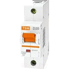 Выключатель автоматический TDM ВА 47-125 1Р 16А (C) 15кА SQ0208-0050