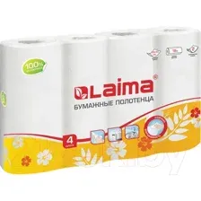 Бумажные полотенца Laima 128725 (4рул, 2-х слойные)