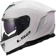 Мотошлем LS2 FF818 Storm III Solid (S, белый глянец)