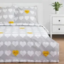 Евро комплект постельного белья Этель Heart 6632103