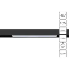 Трековый светильник Arte Lamp Linea A4672PL-1BK