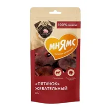 Лакомство Мнямс для собак "Пятачок" жевательный 70г