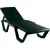 Шезлонг Ellastik Plast Атлант, темно-зеленый, 186x63x32 см