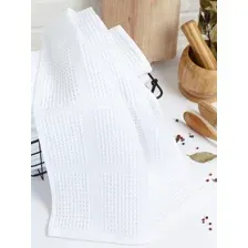 Полотенце вафельное 65х135 см Белый