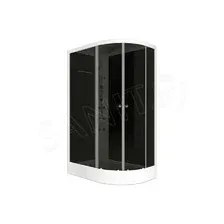Душевая кабина Domani-Spa Delight 128 120x80 L (черный/тонированное)