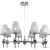 Подвесная люстра Escada Elegy 2106/8S E14*40W Nickel