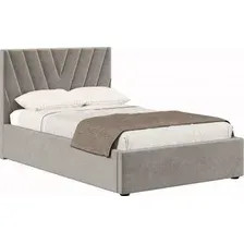 Кровать Хочу Домой Палермо 120x200 (пепел велюр 112)