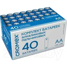 Батарейка Cromex Alkaline LR6 15А АА 40шт