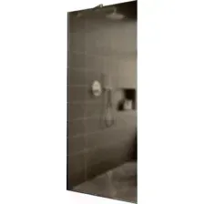 Душевая стенка MaybahGlass 79x195 / MGD-697-4у (бронзовое матовое стекло/хром глянцевый)
