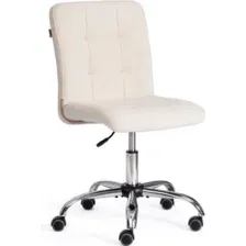 Кресло офисное Tetchair Fiesta флок (молочный)