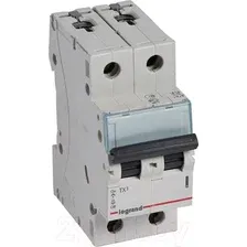 Выключатель автоматический Legrand TX3 2P C 63A 6кА 2M 404048