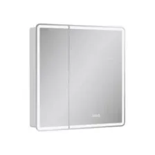 EQUIL Шкаф с зеркалом Nice LED 80 с часами