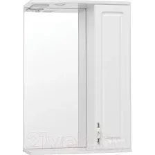 Шкаф с зеркалом для ванной Style Line Олеандр-2 50 (с подсветкой)