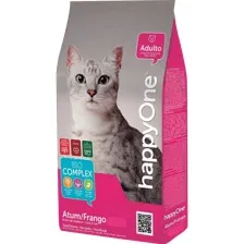 Корм для кошек happyOne тунец и курица, 2 кг