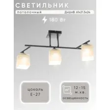 Люстра Aitin-Pro НПБ 02-3x60-101 / N5956/3 (черный/хром)