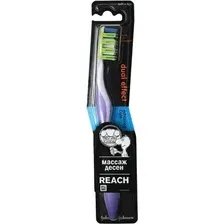 Зубная щетка REACH Dual effect Массаж десен мягкая