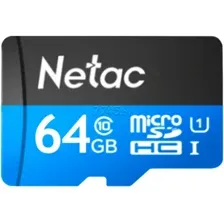 Карта памяти NETAC MicroSD 64GB P500 Standard (NT02P500STN-064G-S)
