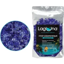 Грунт для аквариума Laguna Акриловый 016AB / 73904018 (400г, синий/голубой)