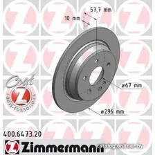 Тормозной диск Zimmermann 400647320