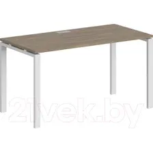 Письменный стол Norden 160x70x75 / SG.206.OD.63.WH (белый/дуб темный)