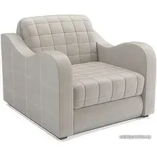 Кресло-кровать Mebel-Ars Барон №4 (бархат бежевый Star Velvet 6 Light Beige)