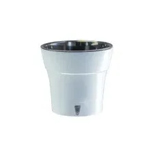 Горшок "ДАЛИ" 1,2 Л Цвет белый-черный