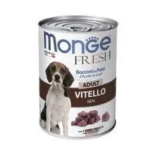 Влажный корм для собак MONGE Fresh рулет телятина консервы 400 г (70014458)