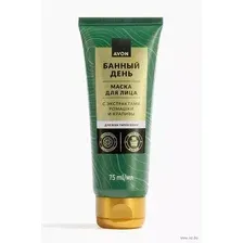 Маска для лица кремовая Avon SPA Банный день с экстрактами ромашки и крапивы (75мл)