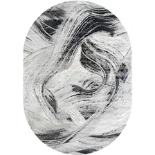 Ковер для жилой комнаты Safyun Victoria HL788-GREY-ANTRASIT-OVAL (2x3)