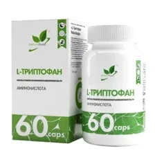 L-Триптофан L-Tryptophan, NaturalSupp 60 капсул
