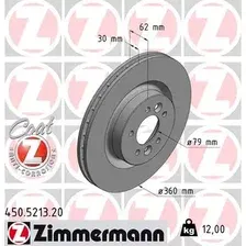 Тормозной диск ZIMMERMANN 450.5213.20 вентилируемый , передняя ось