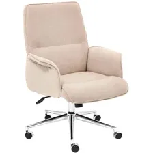 Кресло офисное Tetchair York флок (бежевый)