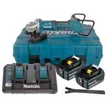 Угловая шлифмашина Makita DGA900PT2 (с 2-мя АКБ, кейс)