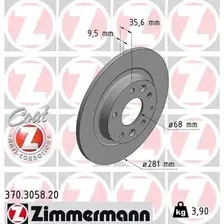 Тормозной диск ZIMMERMANN 370.3058.20 полный , задняя ось