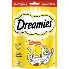 Лакомство для кошек Dreamies с сыром (140г)