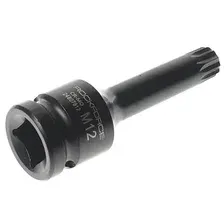 RF24807812 ГОЛОВКА-БИТА SPLINE УДАРНАЯ M12, 1/2 ROCK FORCE