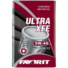 Моторное масло Favorit Ultra XFE 5W40 API SN/CF Metal / 54706 (4л)
