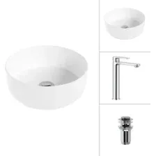 Умывальник Lauter 21499-31  Moon 21СK81691C с донным клапаном 21190CH (хром)