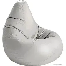 Кресло-мешок Kreslomeshki Груша XXL G-130x90-S (серебристый)