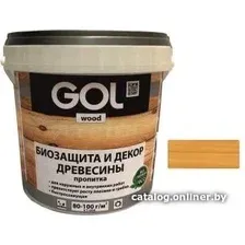Пропитка GOL Wood Aqua Защитно-декоративная 0.9 кг (калужница)