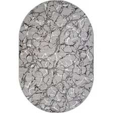 Ковер для жилой комнаты Merinos Silver F389-OVAL-GRAY (2x3)