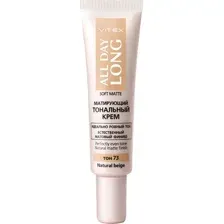 Тональный крем Витэкс All Day Long Soft Matte тон 73 Natural Beige  (30мл)