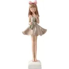 Статуэтка Sima-Land Малышка в платье с мишкой в руках 10421059