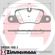 Тормозные колодки Zimmermann 245541601