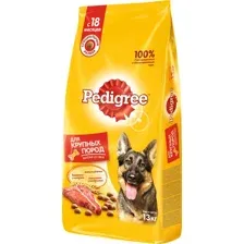 Сухой корм для собак Pedigree для взрослых крупных пород с говядиной 13 кг