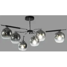 Люстра Aitin-Pro НПБ 02-6х60-105 / K312/6 (черный/хром)