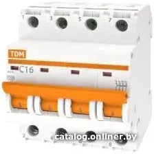 Выключатель автоматический TDM Electric ВА47-29 4Р 25А (В) 4.5кА SQ0206-0060
