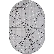 Ковер для жилой комнаты Merinos Silver F395-OVAL-GRAY (2x4)