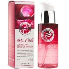 Сыворотка для лица Enough Real Vita 8 Complex Pro Bright Up Ampoule (30мл)